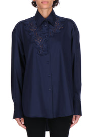 CAMICIA IN COTONE CON PIZZO
