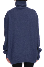 MAGLIA COLLO ALTO IN CASHMERE CON RICAMI