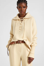 MAGLIONE IN PURO CASHMERE CON INTRECCI ARTIGIANALI