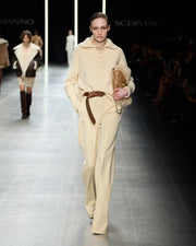 MAGLIONE IN PURO CASHMERE CON INTRECCI ARTIGIANALI