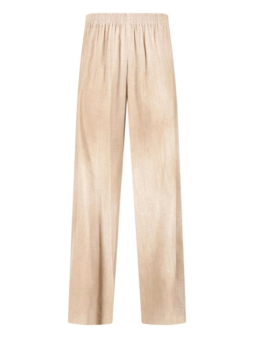 PANTALONE PALAZZO IN VISCOSA STAMPA BEIGE