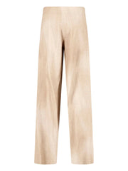 PANTALONE PALAZZO IN VISCOSA STAMPA BEIGE