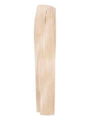PANTALONE PALAZZO IN VISCOSA STAMPA BEIGE