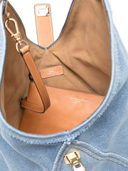 borsa clio grande in jeans denim ermanno scervino 