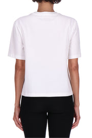 T-SHIRT GIROCOLLO CON CRISTALLI