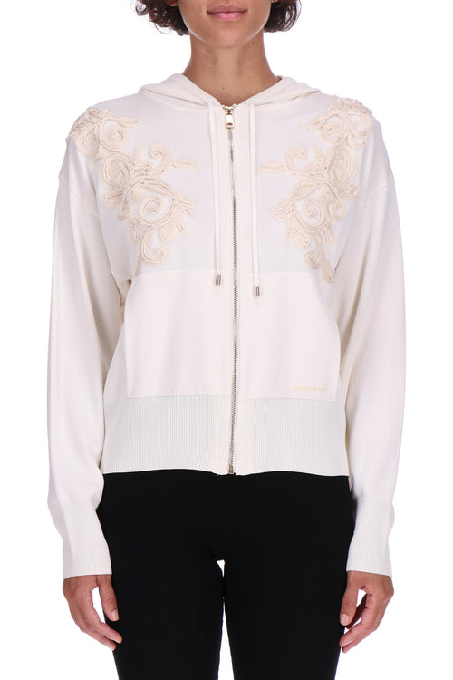 CARDIGAN BOMBER CON RICAMI CORNELY