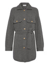 CARDIGAN IN LANA CASHMERE SETA COSTA INGLESE CON BOTTONI IN METALLO E CINTURA