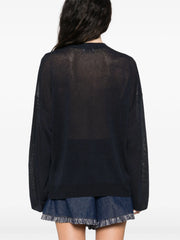 MAGLIA IN LINO CON SHINY POCKET DETAIL