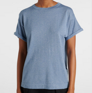 T-SHIRT IN MAGLIA LEGGERA DI CASHMERE E SETA SPARKLING