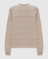 MAGLIA DAZZLING IN CASHMERE LANA A COSTE CON RIGA OPENWORK