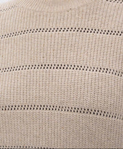 MAGLIA DAZZLING IN CASHMERE LANA A COSTE CON RIGA OPENWORK