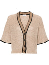 CARDIGAN DAZZLING IN LINO COSTA INGLESE