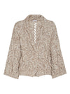 CARDIGAN DAZZLING CHINÉ IN LANA CASHMERE MOHAIR A TRECCIA
