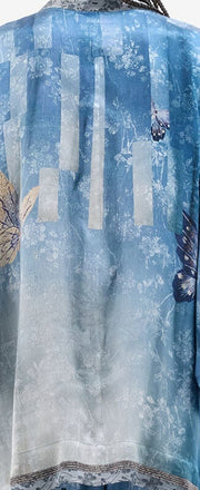 MUTKA KIMONO IN SETA STAMPA FARFALLE