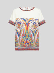 CADY TOP WITH MULTICOLOR PRINT