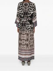 TETRIS ABITO KAFTANO IN SETA CON COULISSE