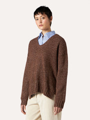 PULLOVER OVERSIZE IN LANA DONEGAL E SETA