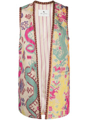 GILET JACQUARD STAMPA NAIF