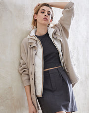 OUTERWEAR 3-IN-1 IN CASHMERE CON GILET