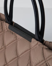 QUILTED WATER-REPELLENT TAFFETA BAG WITH PRECIOUS OPENING
