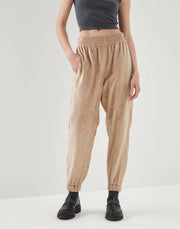 PANTALONE UTILITY JOGGER IN VELLUTO FLUID