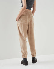 PANTALONE UTILITY JOGGER IN VELLUTO FLUID