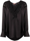 SILK BLOUSE WITH LACE