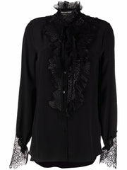 SILK SHIRT WITH EMBROIDERY