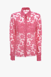 SHIRT IN PINK LACE