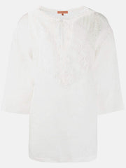 LINEN BLOUSE WITH LACE