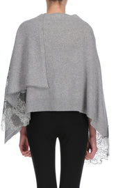 STOLE IN CASHMERE AND LACE