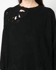 CASHMERE SWEATER WITH LACE