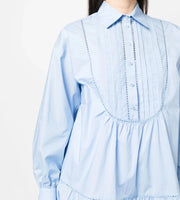 ABITO CHEMISIER IN COTONE CON PIZZO